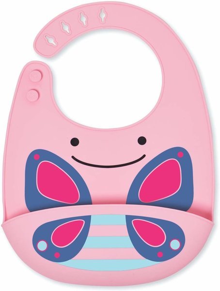 Bavetica de silicon Fold & Go Skip Hop Zoo Fluture